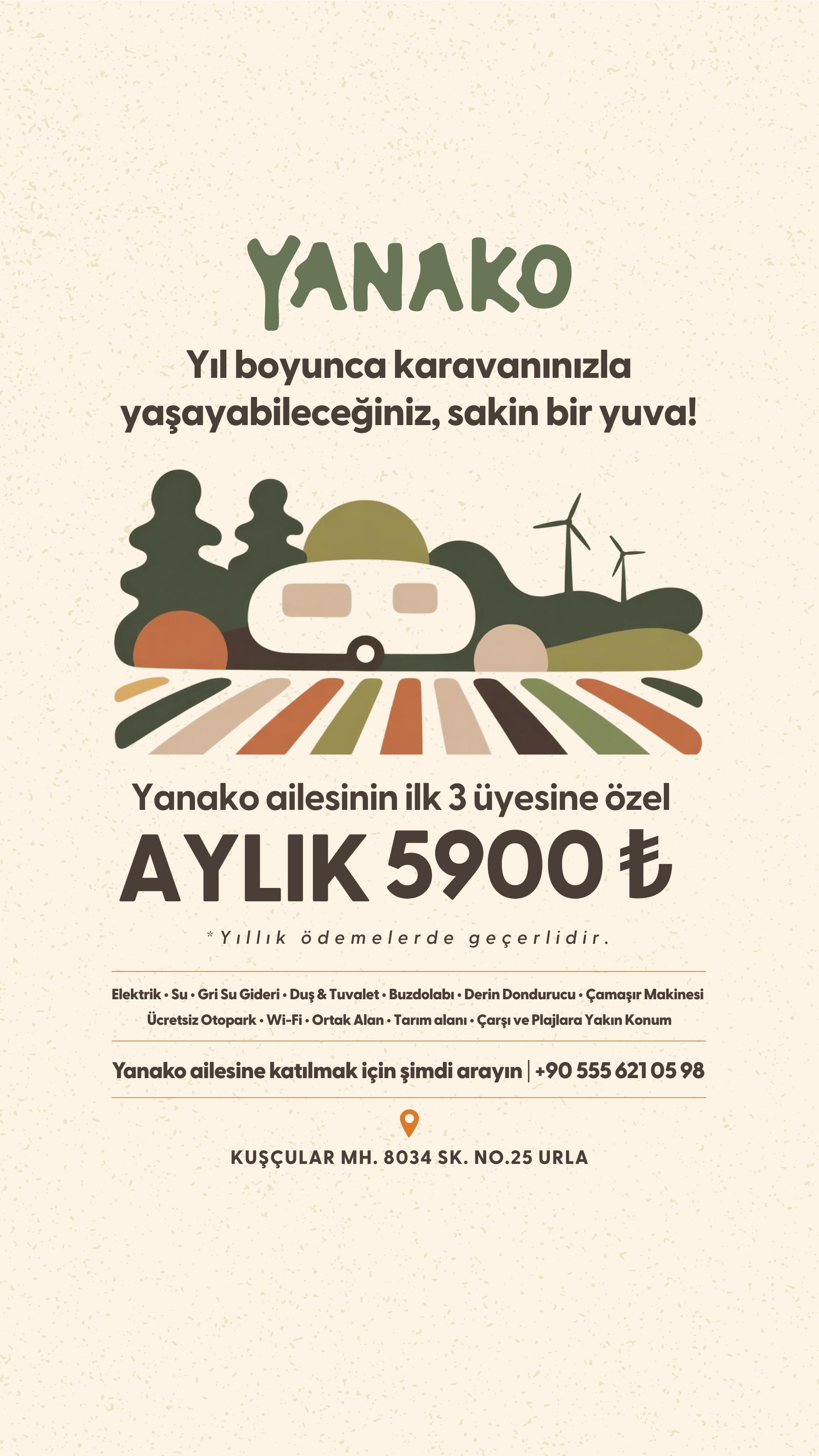 Yanako Üyelik Detayları